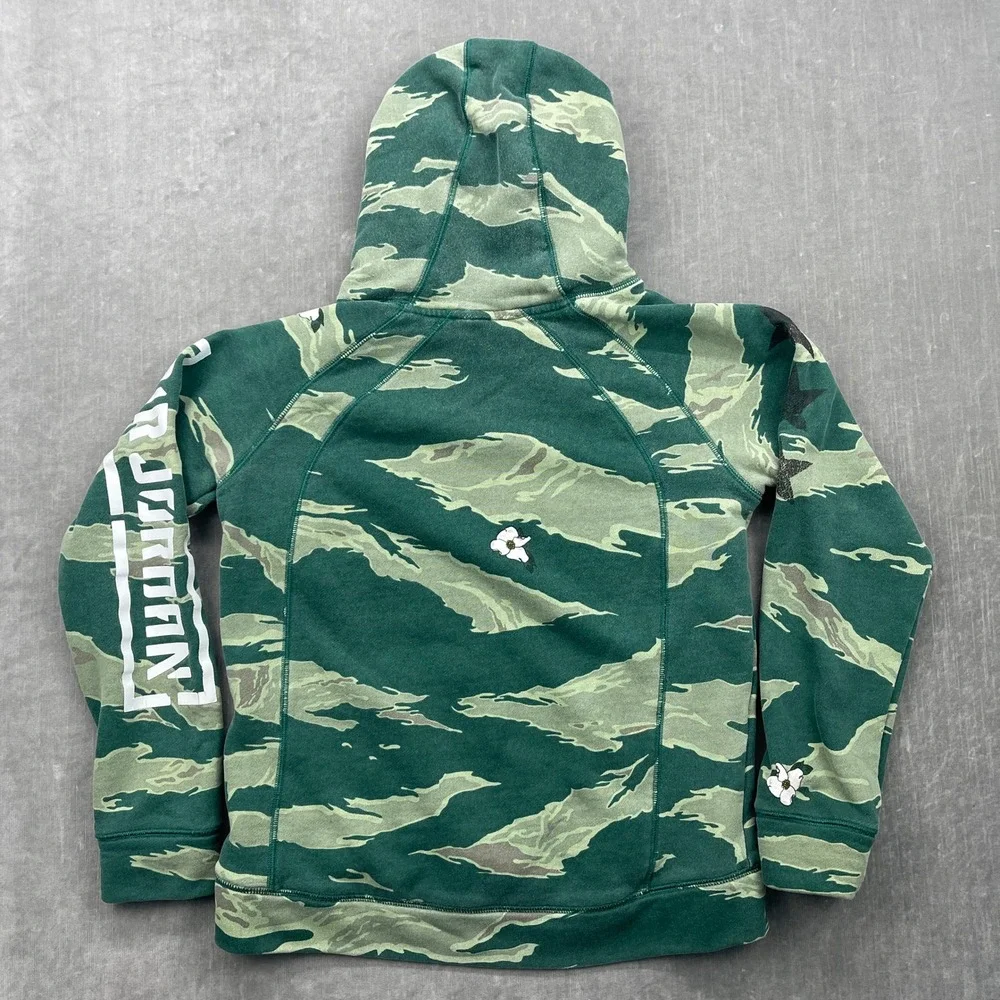 Jordan Kids Large 12-13 Green Camo Pullover Hoodie Sweatshirt Athletic‎